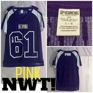 ⚡️SALE! PINK VS U OF W SEQUINED JERSEY SHIRT⚡️